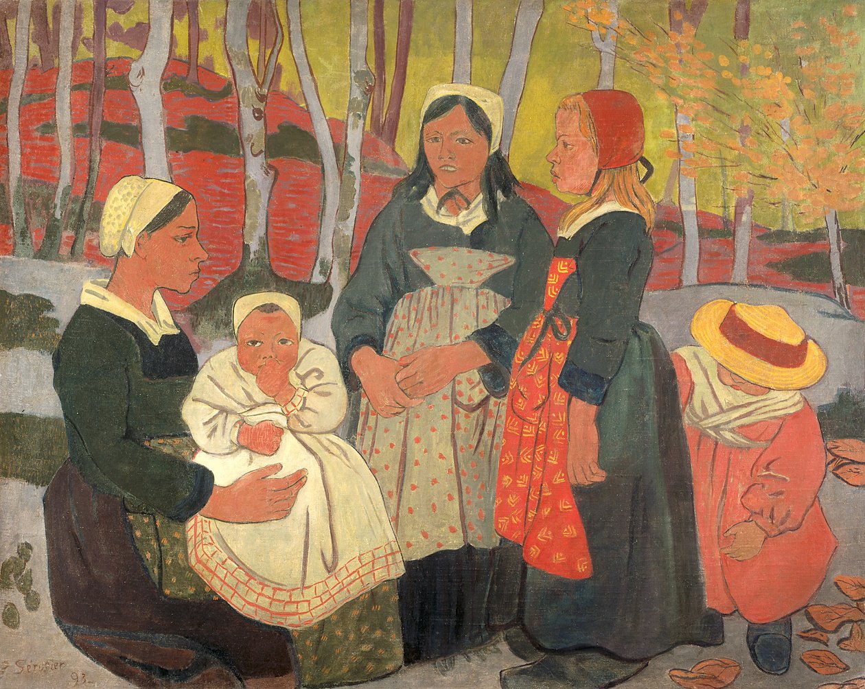 Bretons dans la forêt de Huelgoat - Paul Sérusier