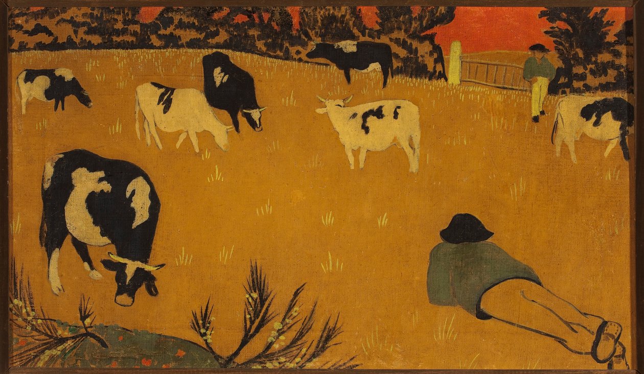 Panneau breton avec des vaches - Paul Sérusier