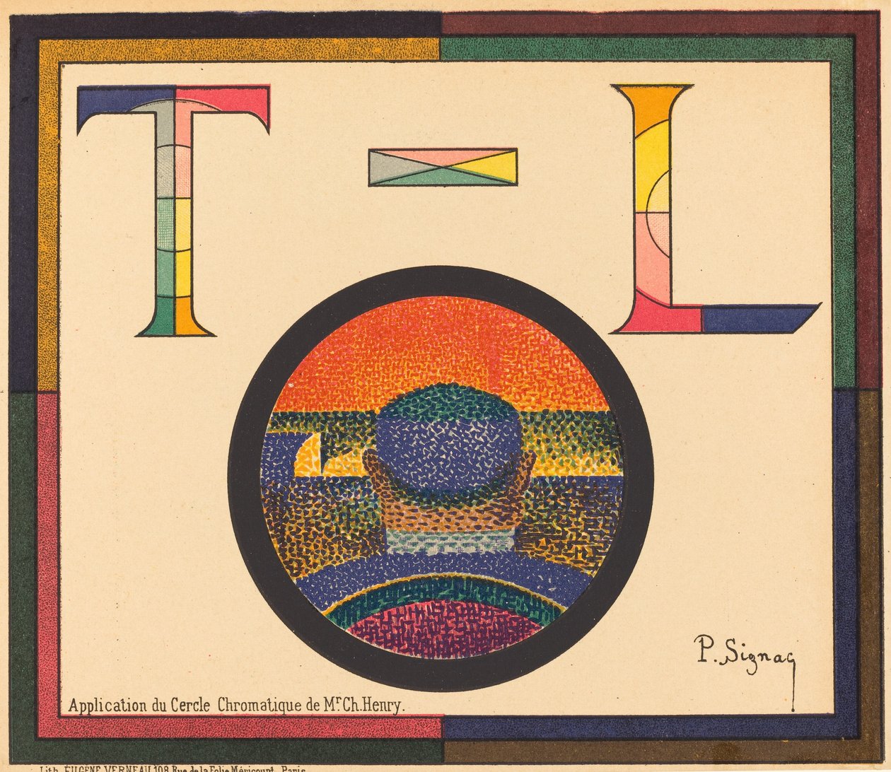 Application du Cercle Chromatique de Mr. Ch. Henry - Paul Signac