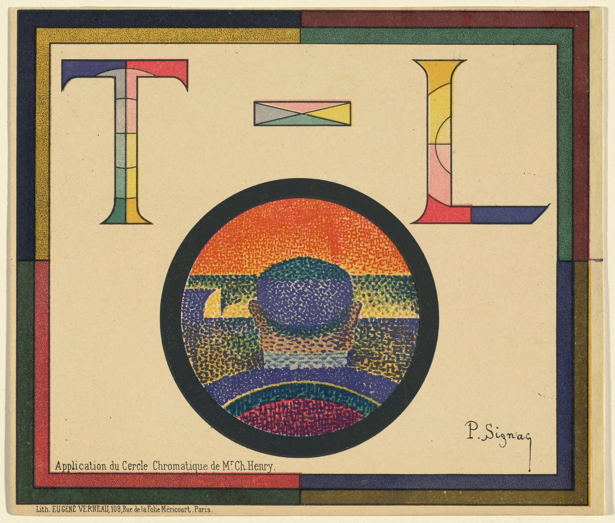 Application du Cercle Chromatique de Mr. Ch. Henry - Paul Signac