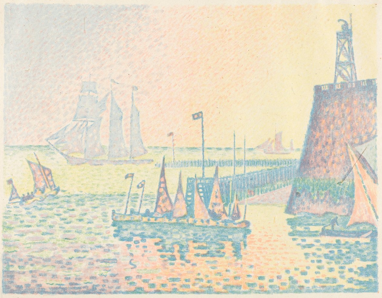 Evening (Le soir) - Paul Signac