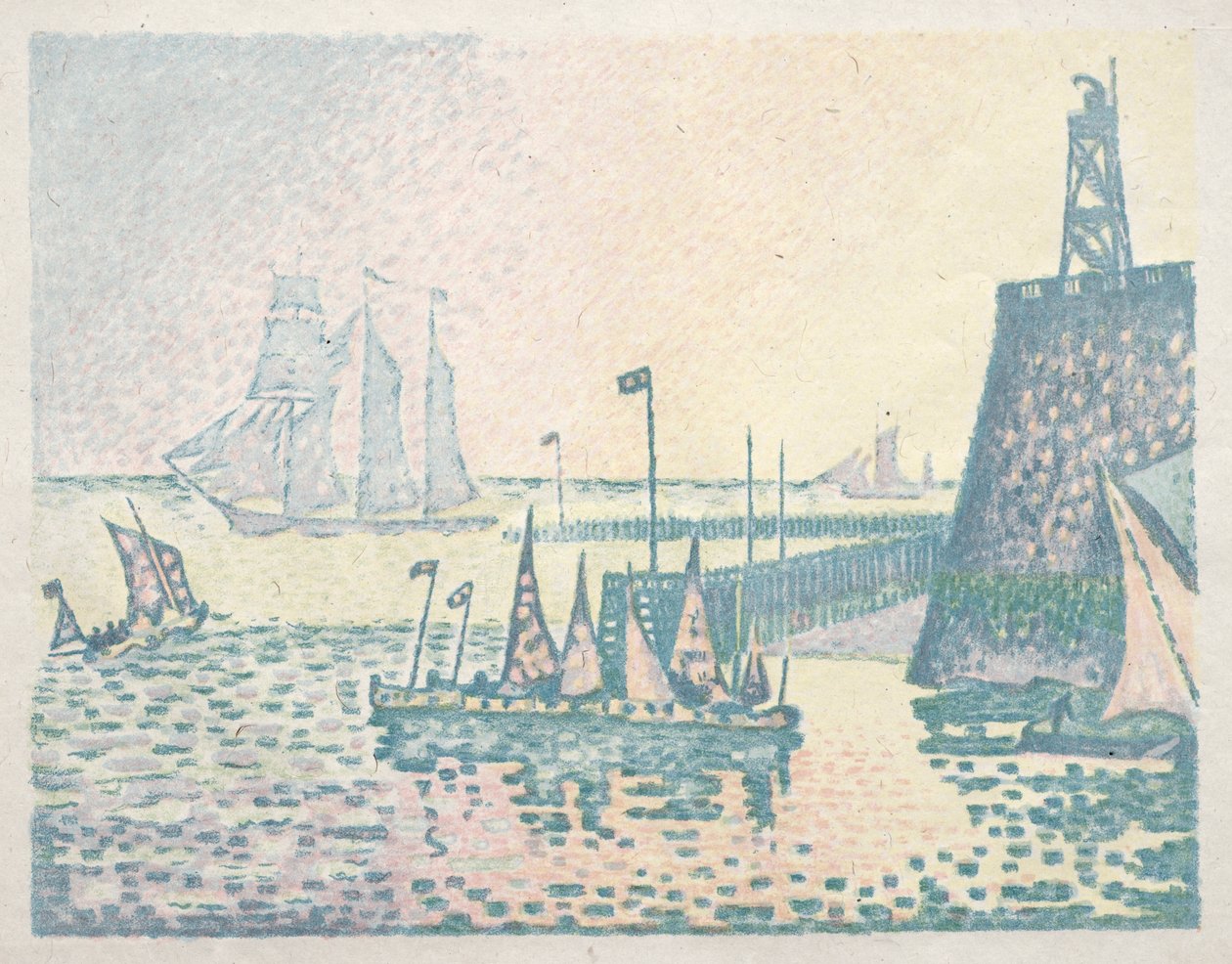 Soir, Le quai à Vlissingen - Paul Signac