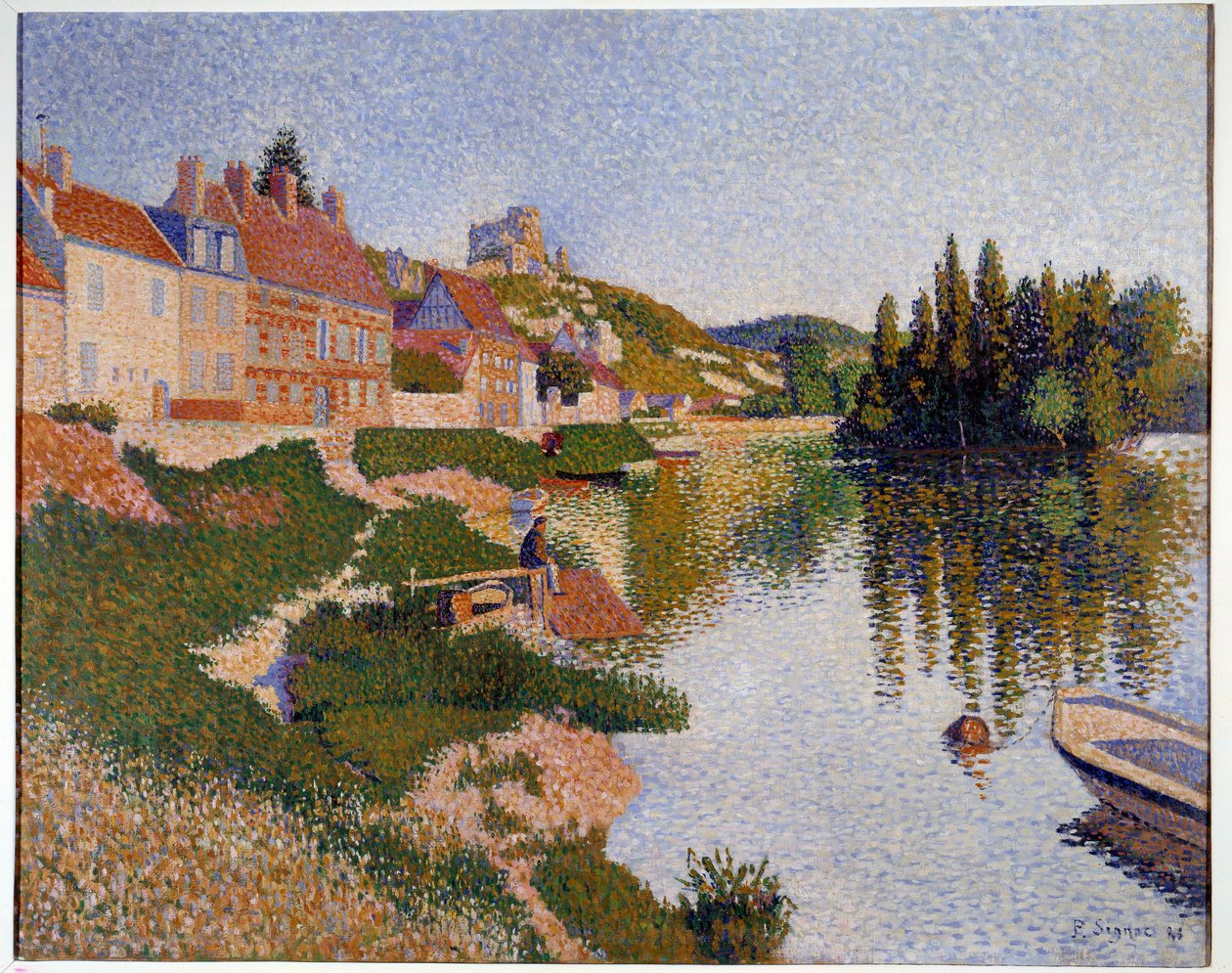 Les Andelys, la berge - Paul Signac