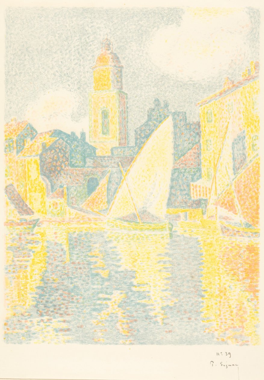 Saint-Tropez : Le port - Paul Signac