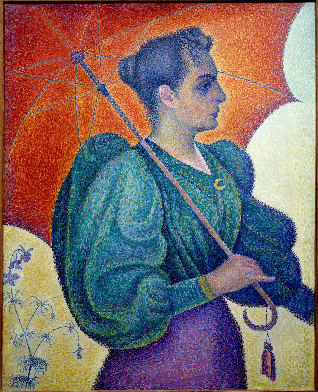 La femme au parapluie - Paul Signac