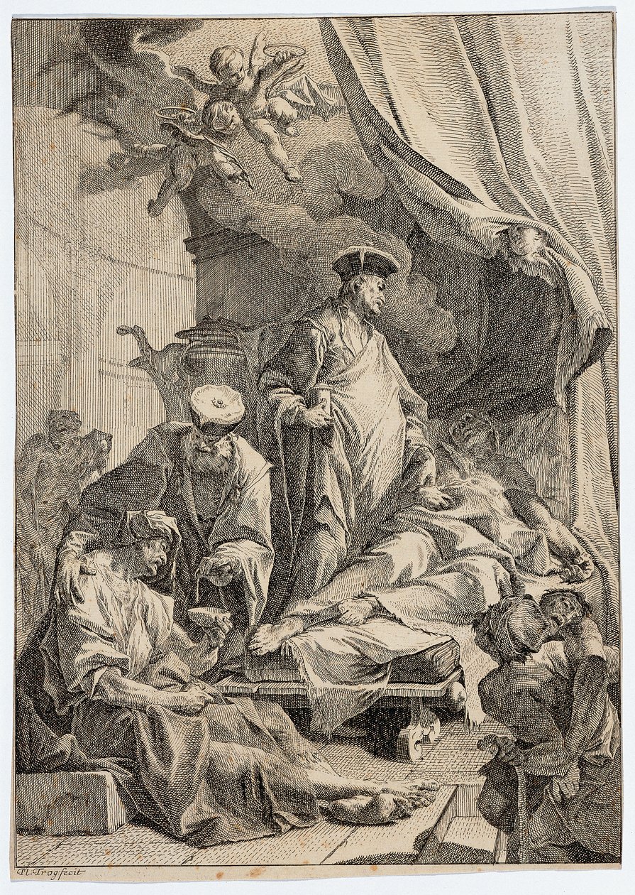 Les saints Côme et Damien soignant les malades - Paul Troger