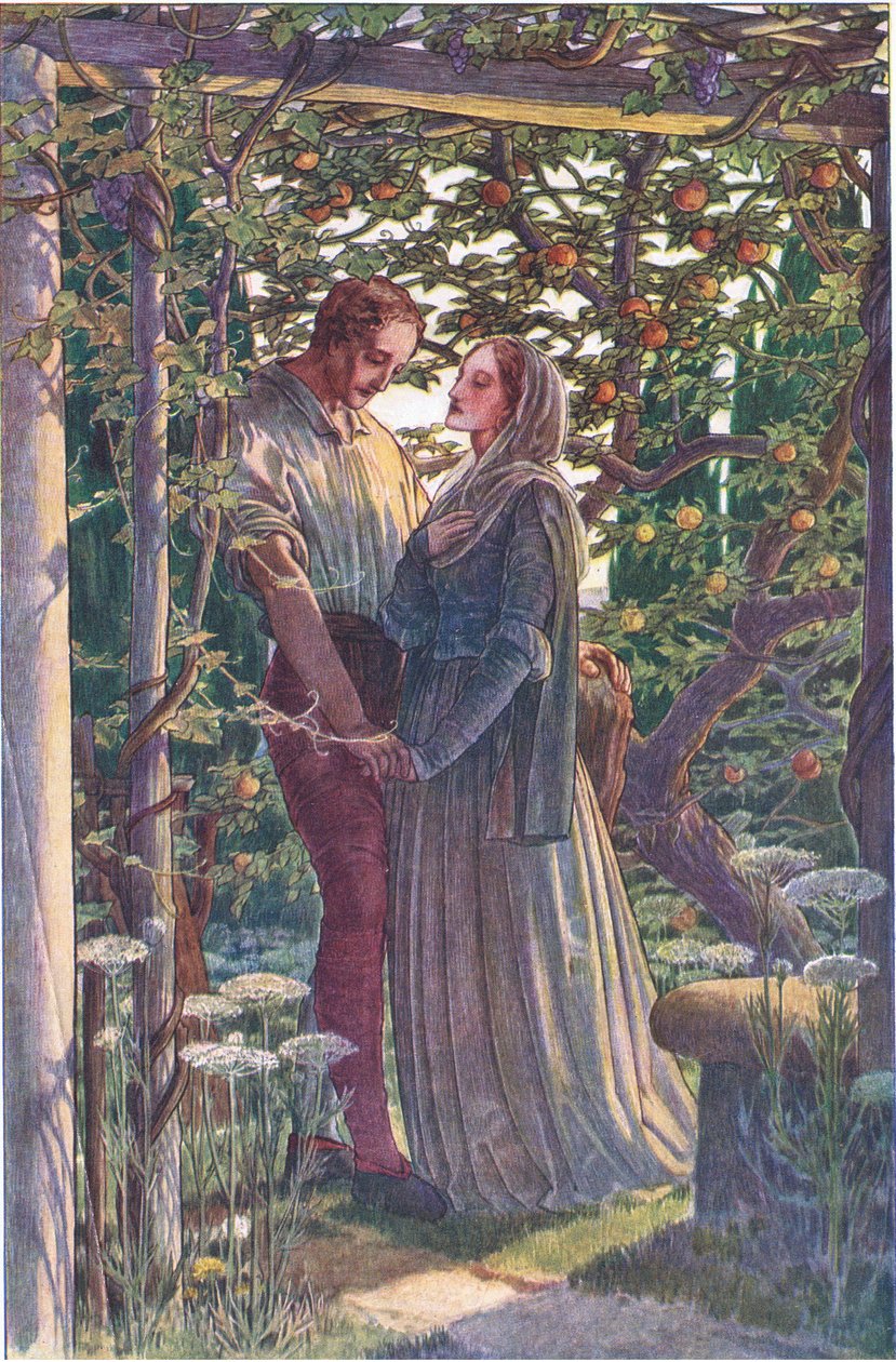 Rencontre équitable des affections les plus rares, illustration de La Tempête, 1908 - Paul Vincent Woodroffe