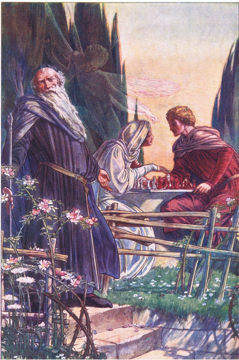 Doux Seigneur, vous me jouez un mauvais tour, illustration de La Tempête, 1908 - Paul Vincent Woodroffe