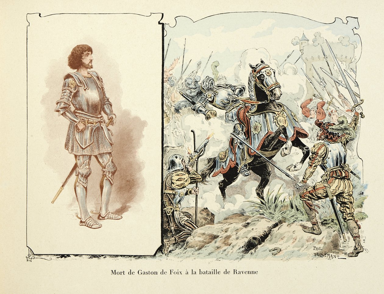 Mort de Gaston de Foix à la bataille de Ravenne - Paul de Semant
