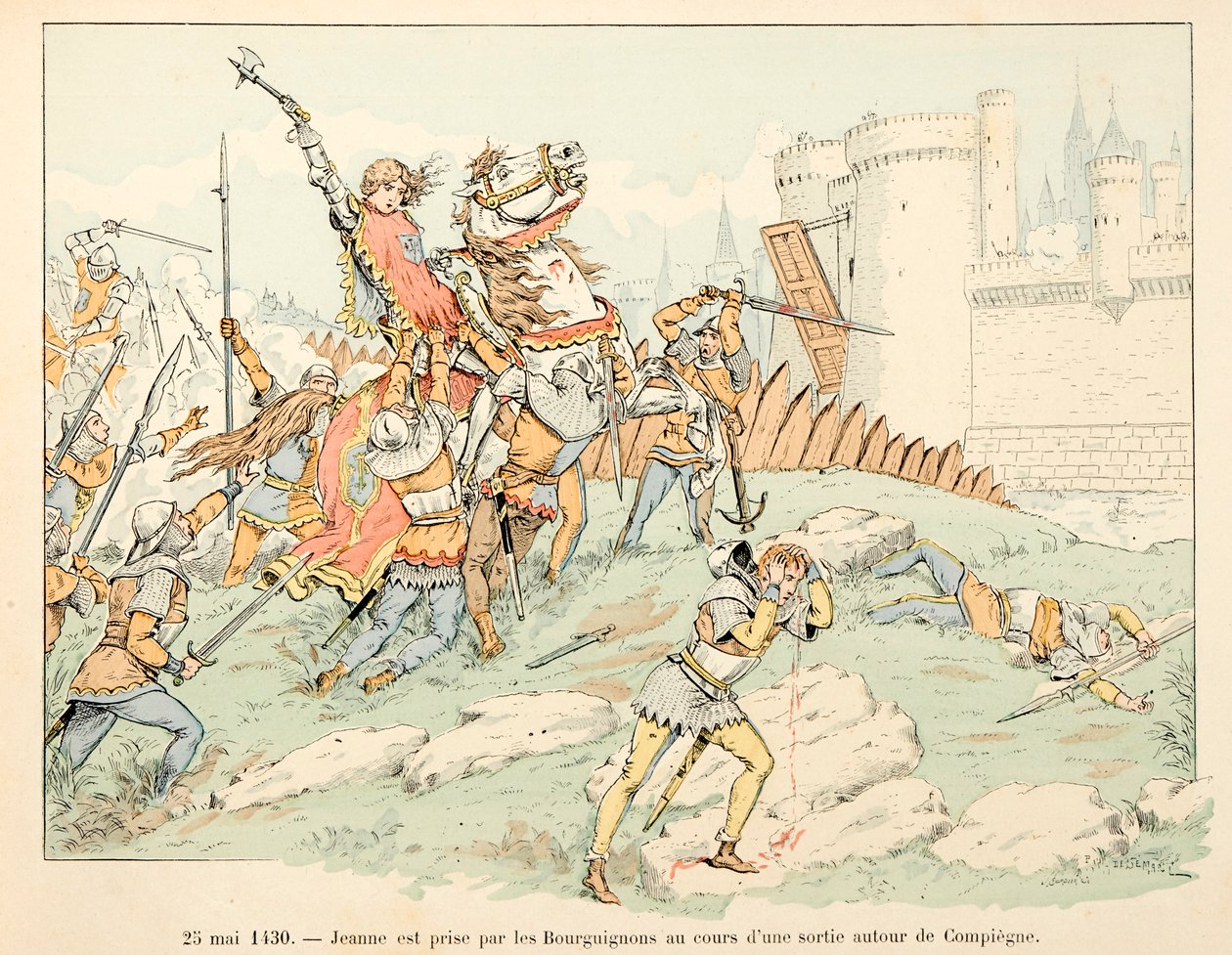 Illustration tirée du livre "Jeanne d