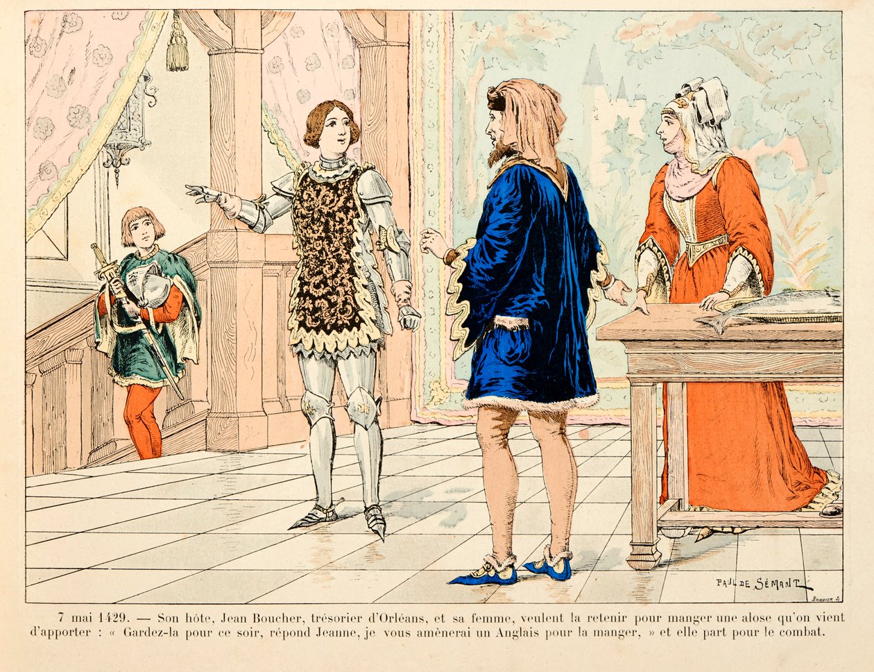 Illustration tirée du livre "Jeanne d