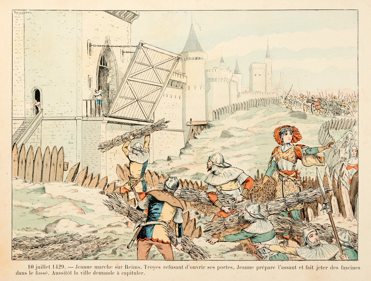 Illustration tirée du livre "Jeanne d