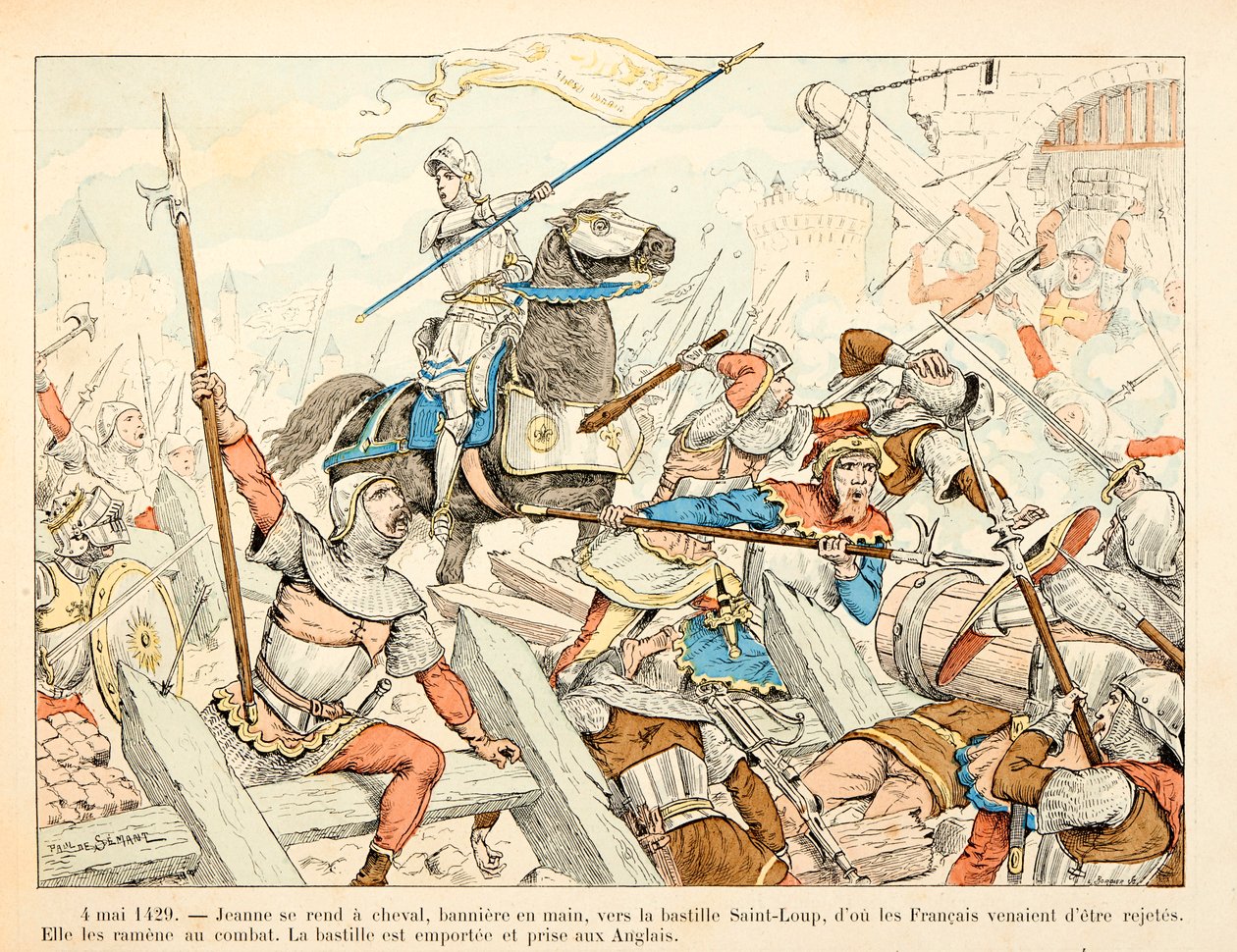 Illustration tirée du livre "Jeanne d