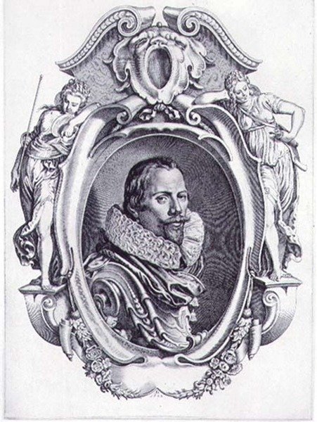Autoportrait, gravé par Simon de Passe (1595-1647) 1622 - Paul van (after) Somer