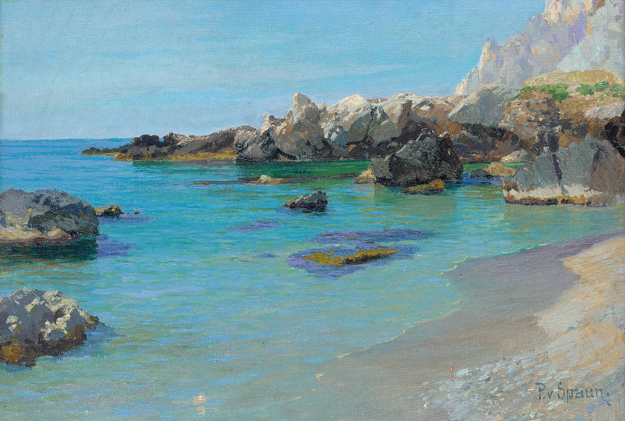 Sur la côte de Capri - Paul von Spaun