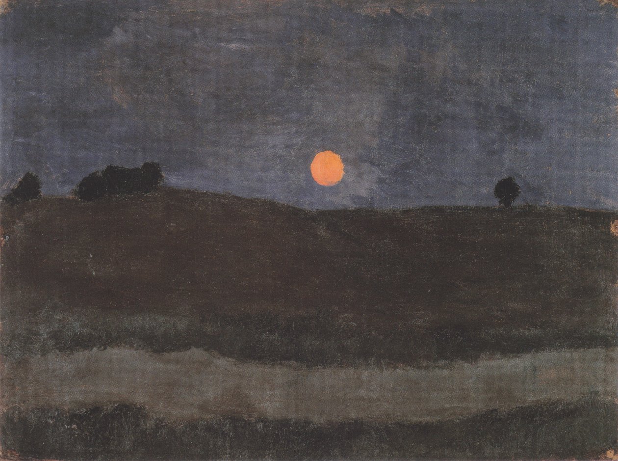 Lune sur le paysage - Paula Modersohn Becker