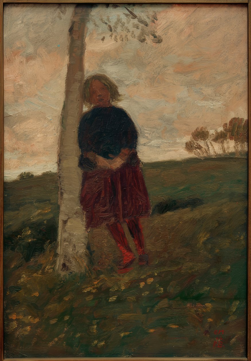 Fille au tronc de bouleau (aussi : Fille à l