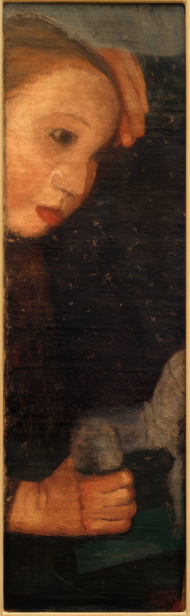 Fille avec cheval en bois - Paula Modersohn-Becker