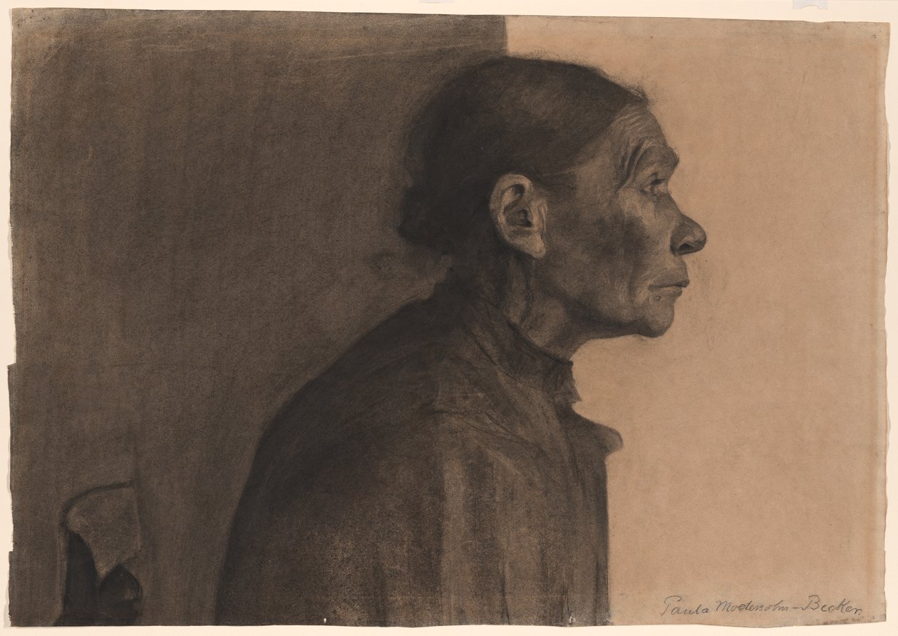 Femme de profil, tournée vers la droite - Paula Modersohn Becker