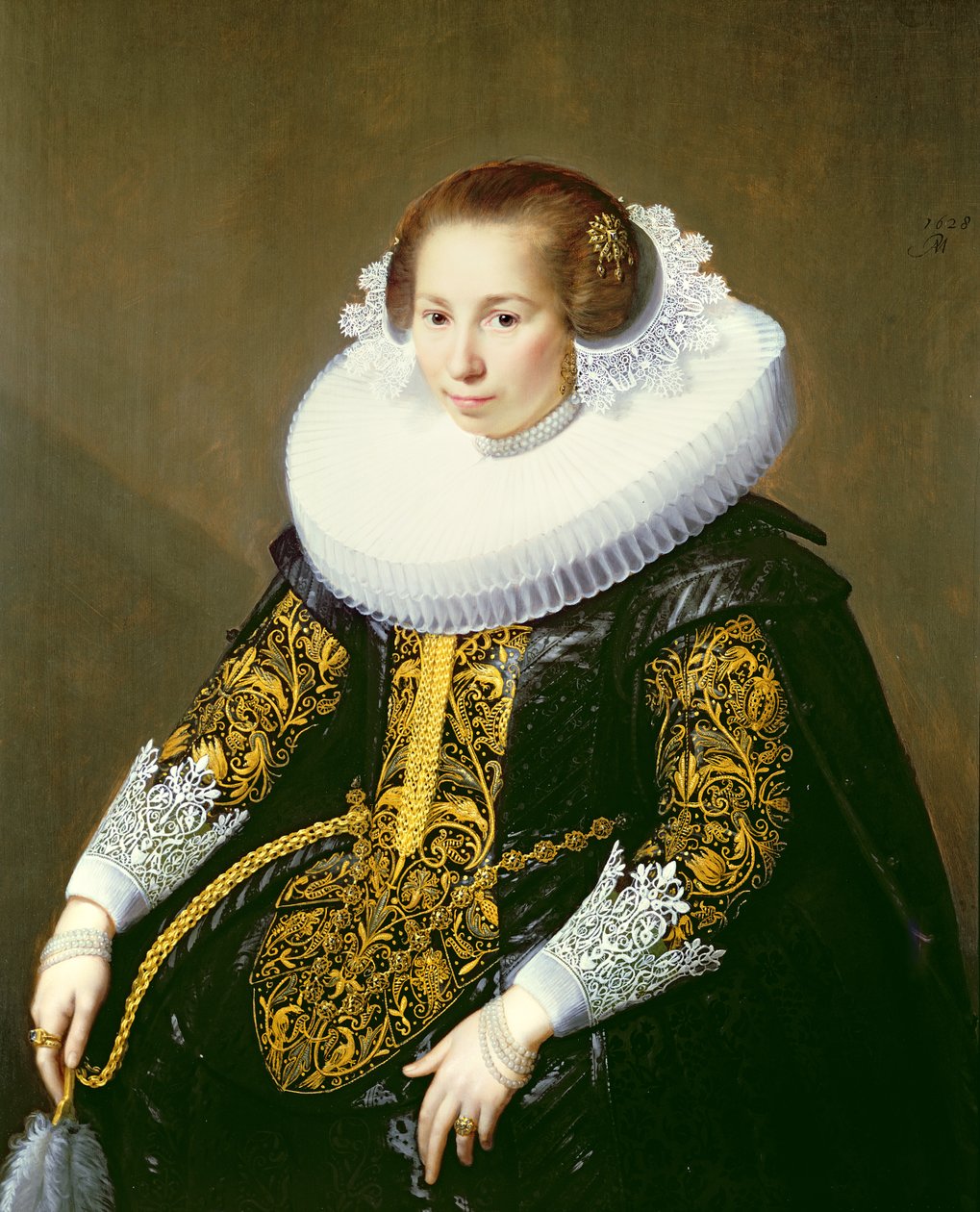 Portrait de Mme van Voorst - Paulus Moreelse
