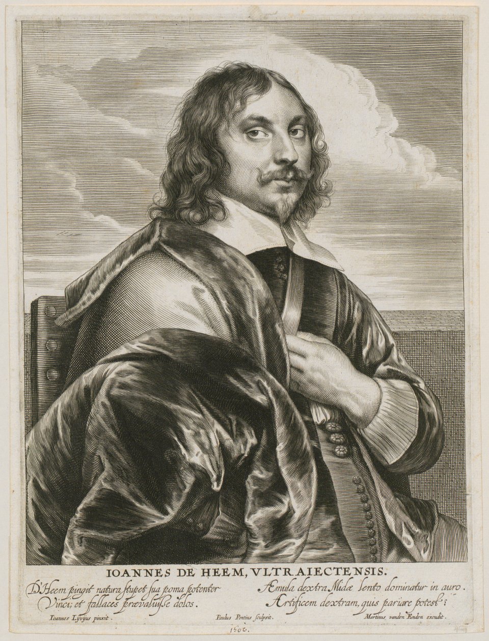 Portrait de Johannes de Heem - Paulus Pontius