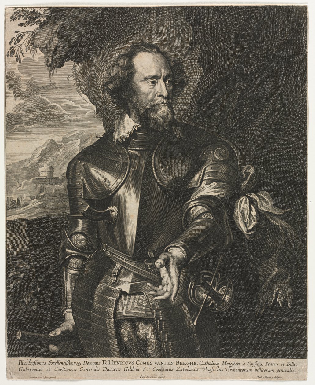 Portrait de Henry, Comte van den Berghe - Paulus Pontius