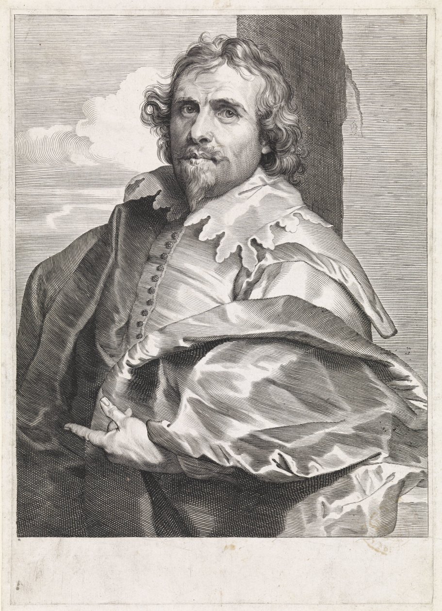 Portrait du peintre Daniël Mijtens (I) - Paulus Pontius