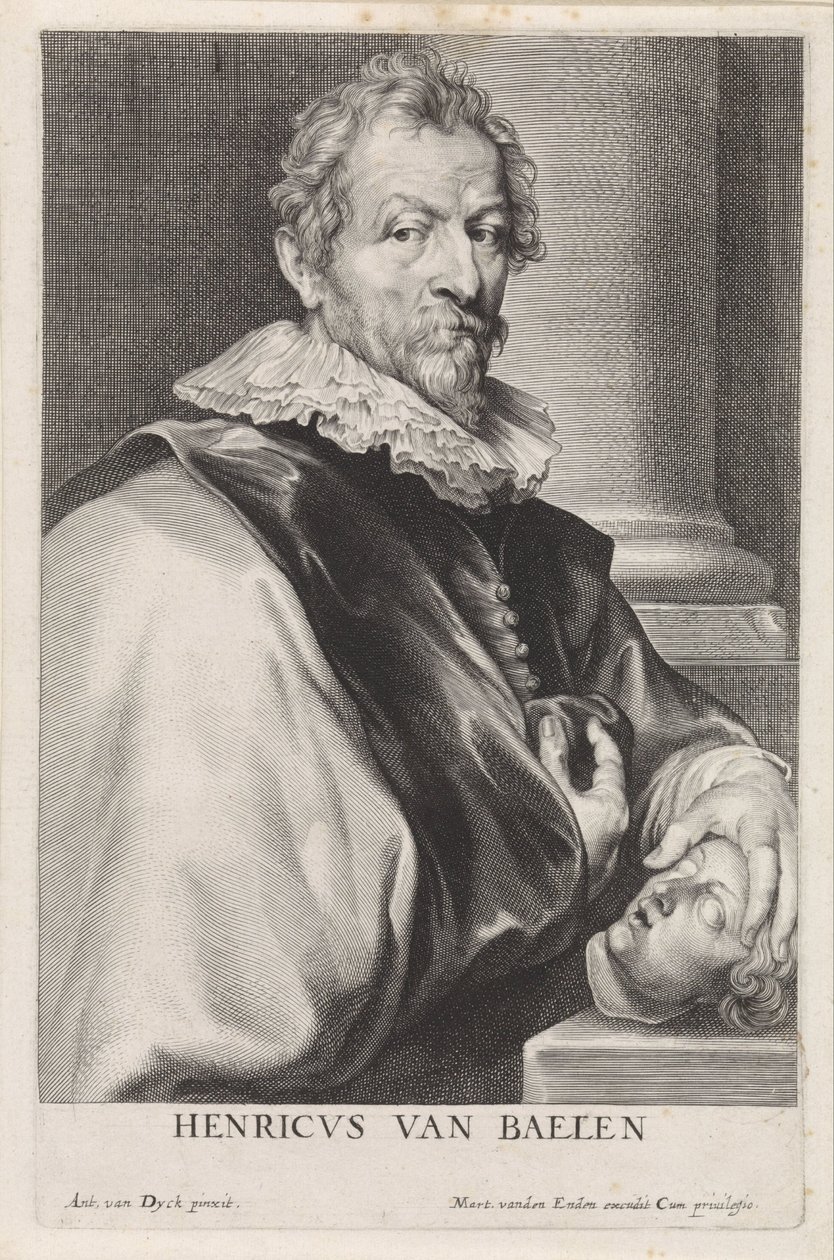 Portrait du peintre Hendrik van Balen (I) - Paulus Pontius