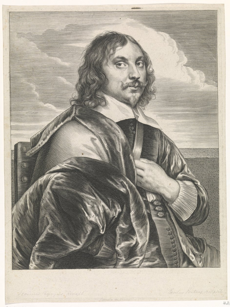 Portrait du peintre Jan Davidsz. de Heem - Paulus Pontius
