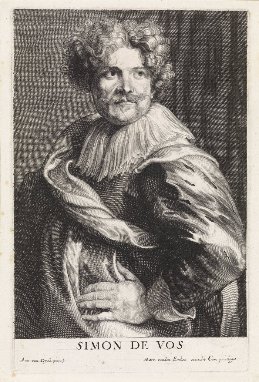 Portrait du peintre Simon de Vos - Paulus Pontius