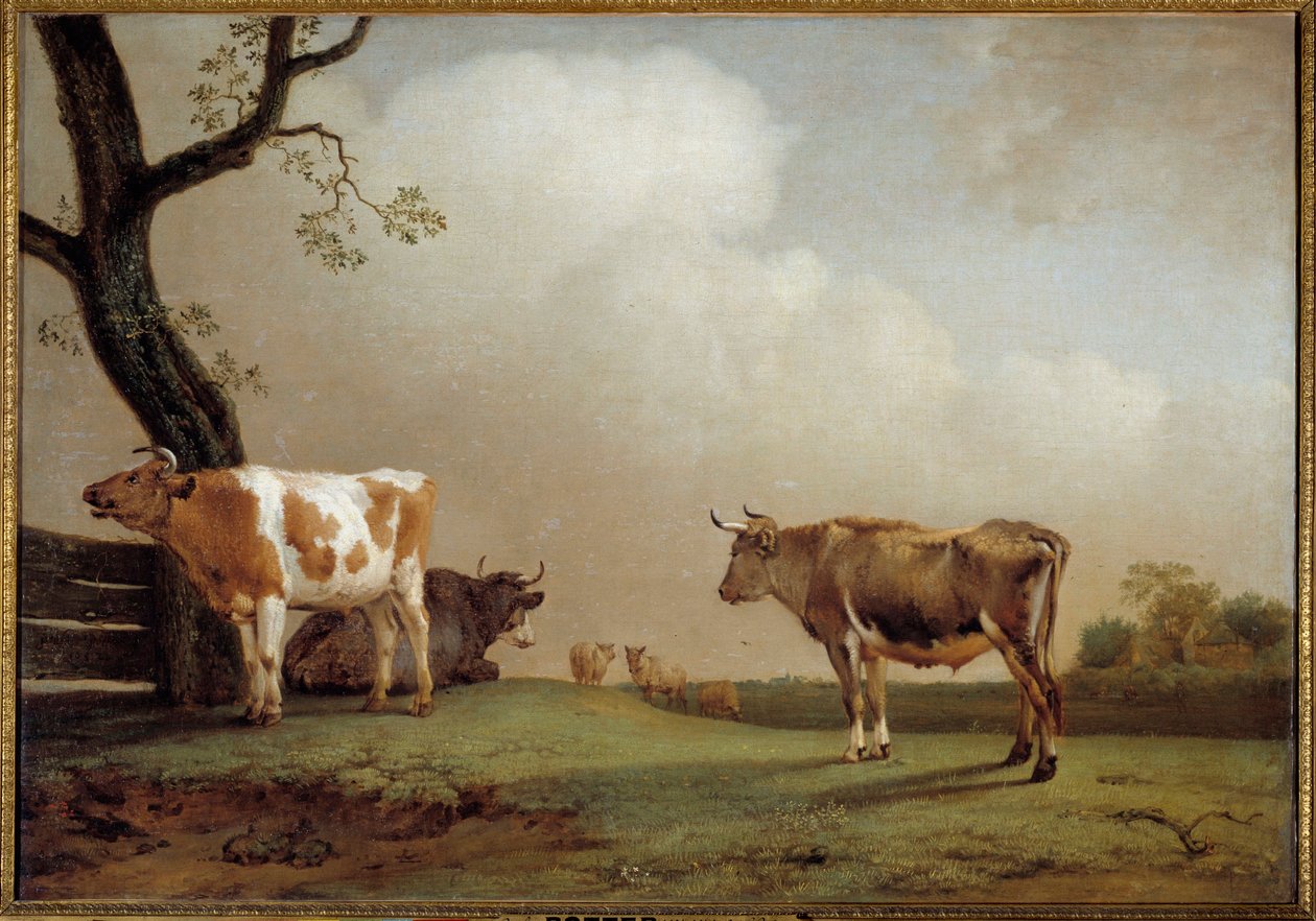 Le pré Un troupeau de vaches dans un pré - Paulus Potter