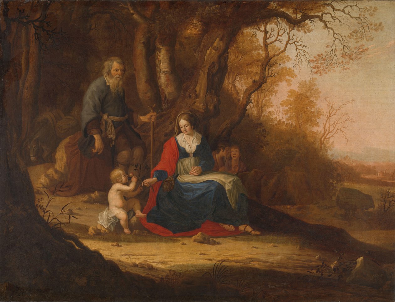 Repos pendant la fuite en Égypte - Paulus van Vianen (II)