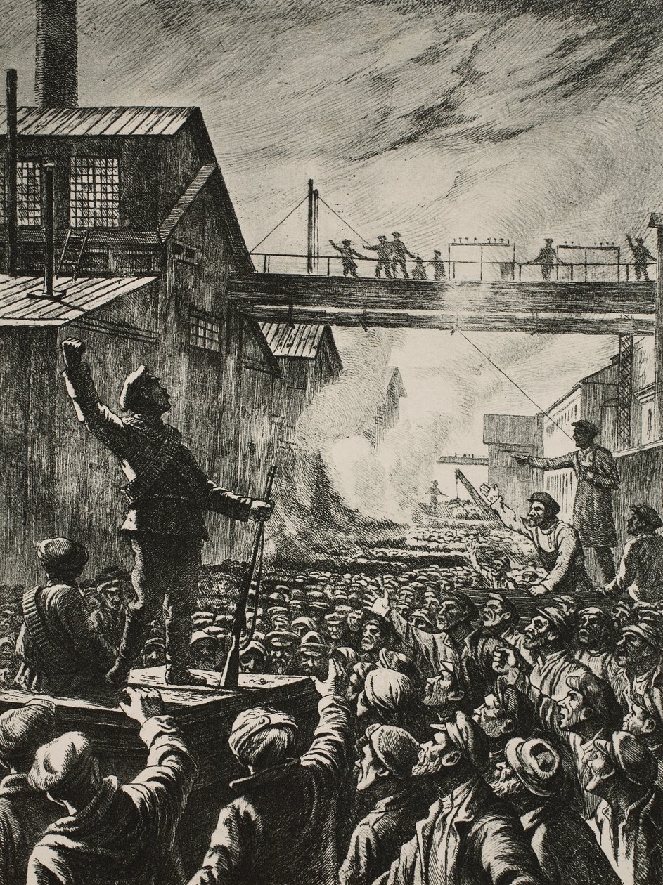 Les journées de juillet à Petrograd : les mitrailleurs appellent les ouvriers de Putilov à soutenir l