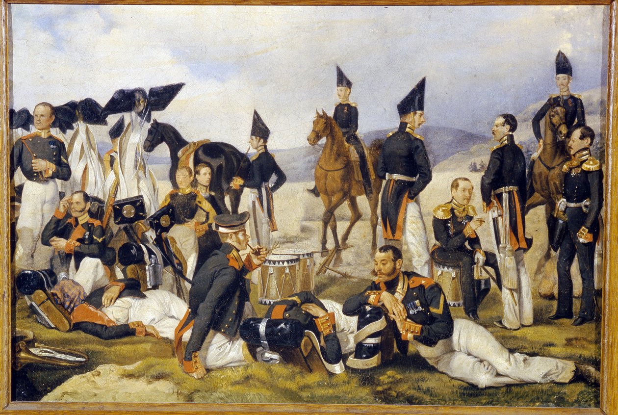 Repos pendant une campagne militaire - Pavel Andreevich Fedotov
