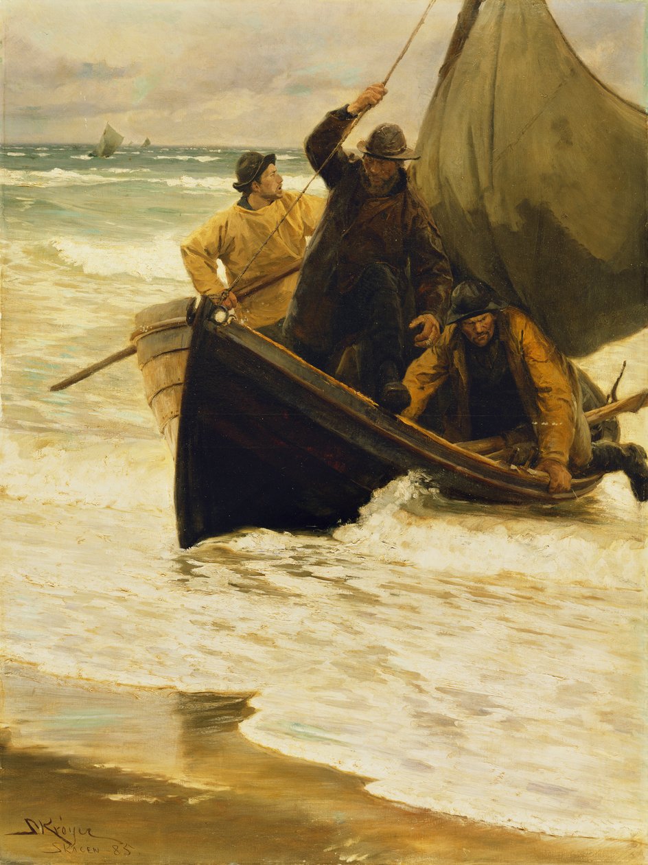 Pêcheur rentrant chez lui, Skagen, 1885 - Peder Severin Krøyer