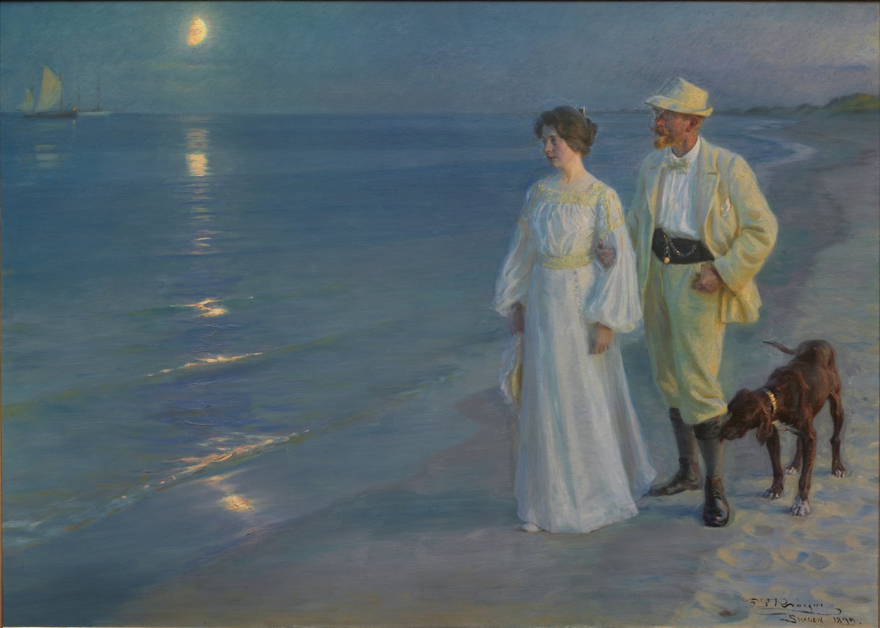 Danois : Sommeraften ved Skagens Strand Soirée d
