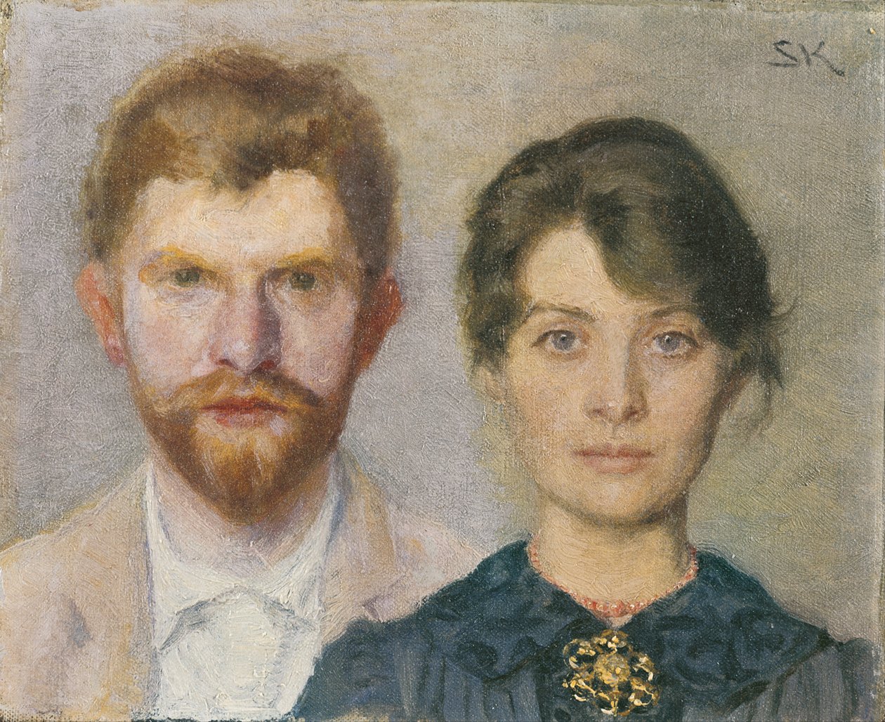 Double portrait de Marie et P.S. Krøyer. Le couple s