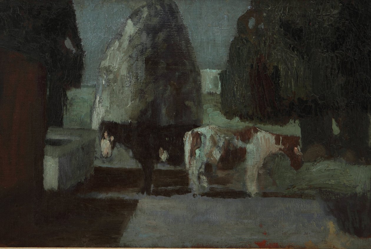 Jardin sous la lune ou Quiétude dans la quinta - Pedro Figari