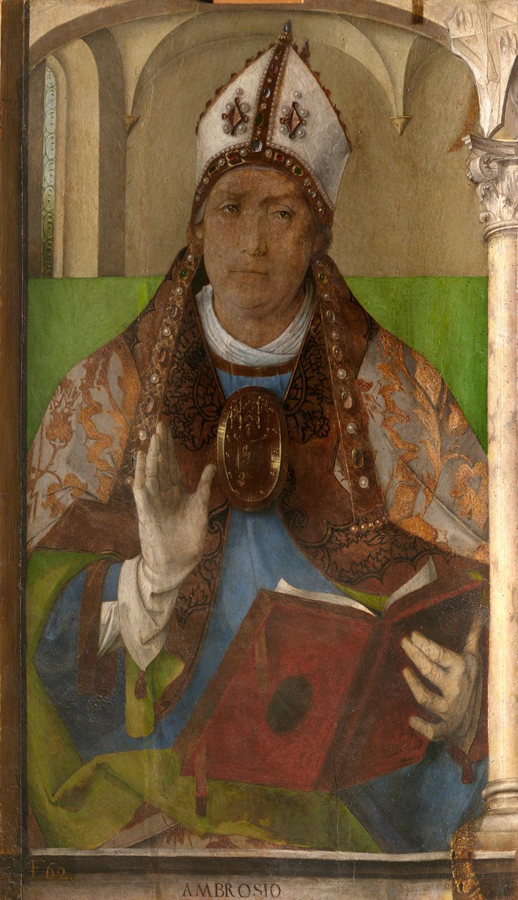 Saint Ambroise, archevêque de Milan - Pedro Berruguete