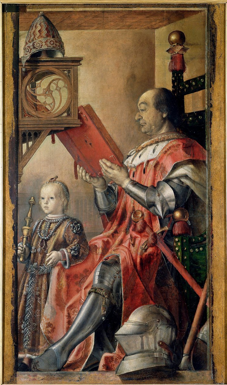 Double portrait de Frédéric III de Montefeltro - Pedro Berruguete
