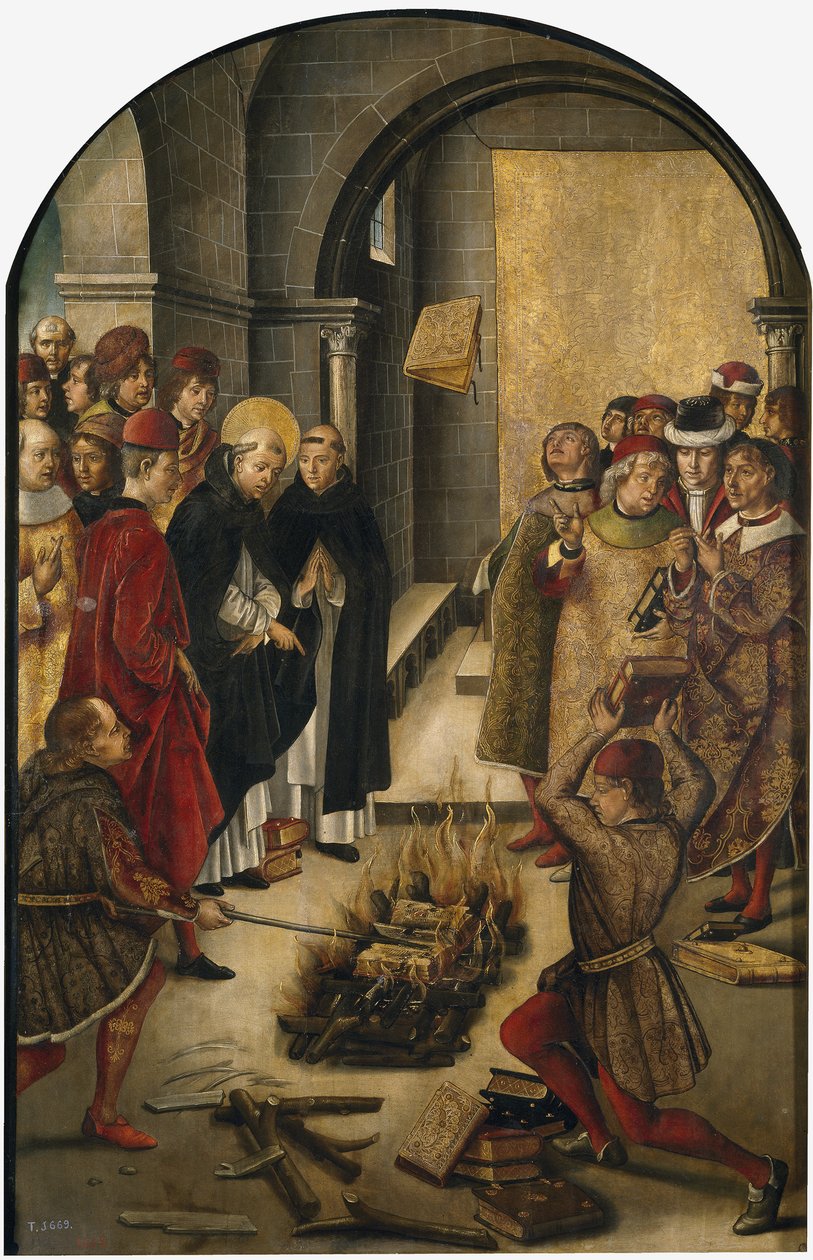 La Dispute entre Saint Dominique et les Albigeois, 1493-1499 - Pedro Berruguete