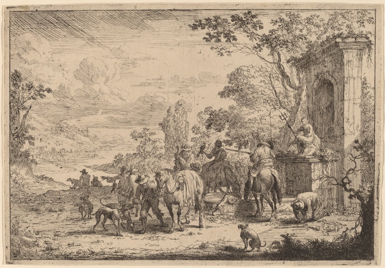 Chasseurs au repos - Peeter Bout