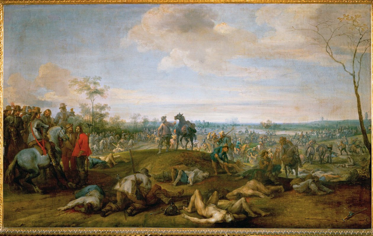 Une unité de cavalerie (peinture sur toile) - Peeter Snayers