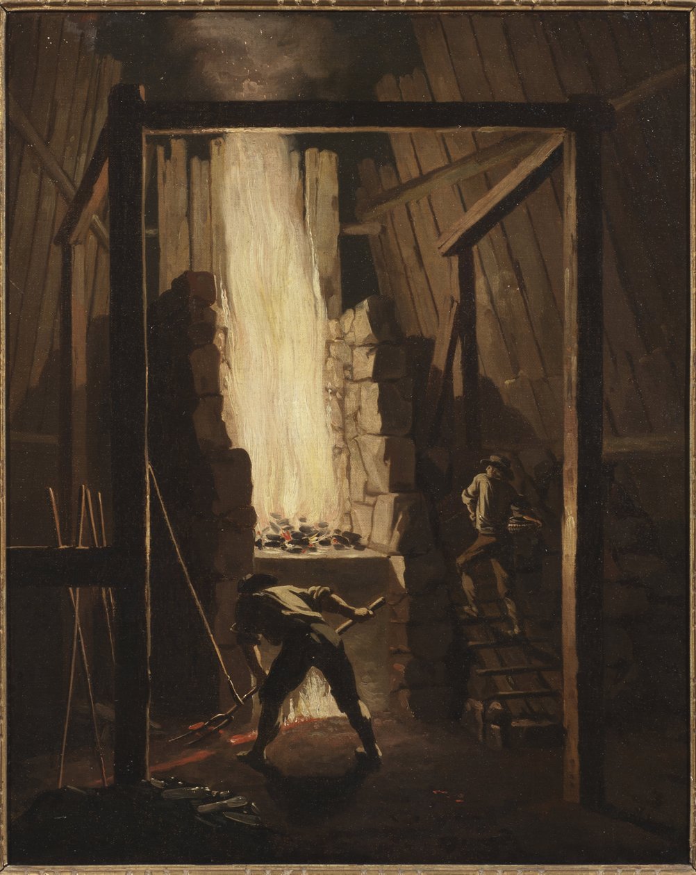 Intérieur de la fonderie de cuivre à Falun - Pehr Hilleström