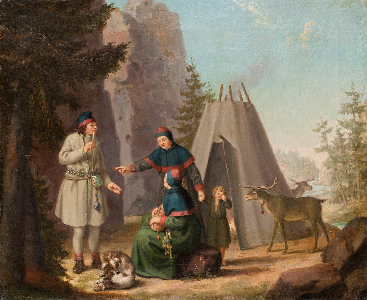 Les Costumes des Lapons, vers 1800 - Pehr Hilleström
