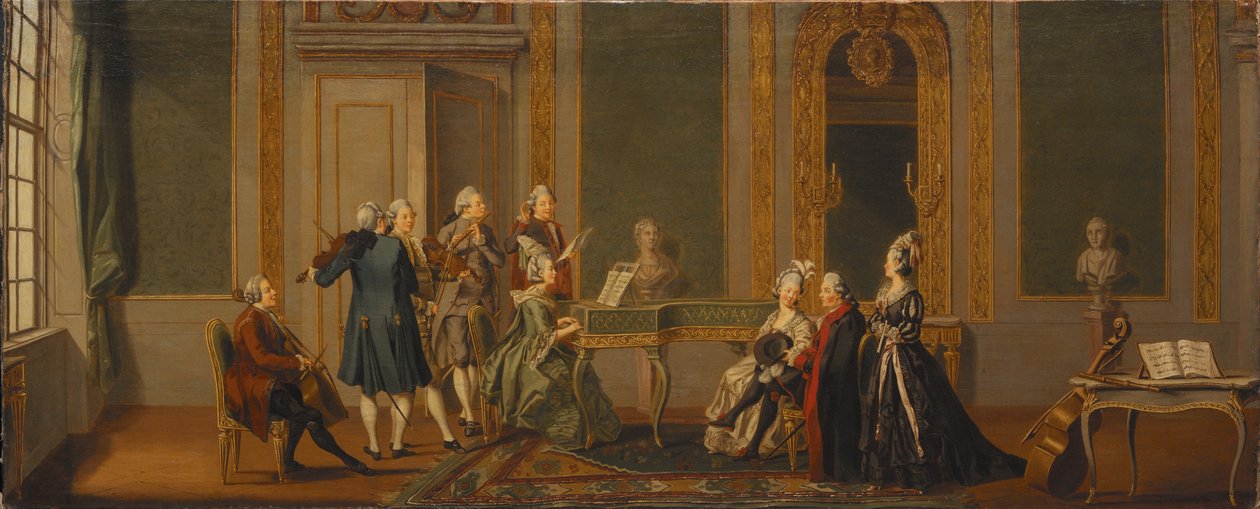 Intérieur de Style Gustavien avec une Fête Musicale - Pehr Hilleström