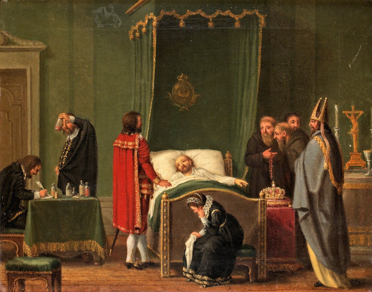 Sten Sture au chevet de mort du roi Charles VIII de Suède - Pehr Hilleström