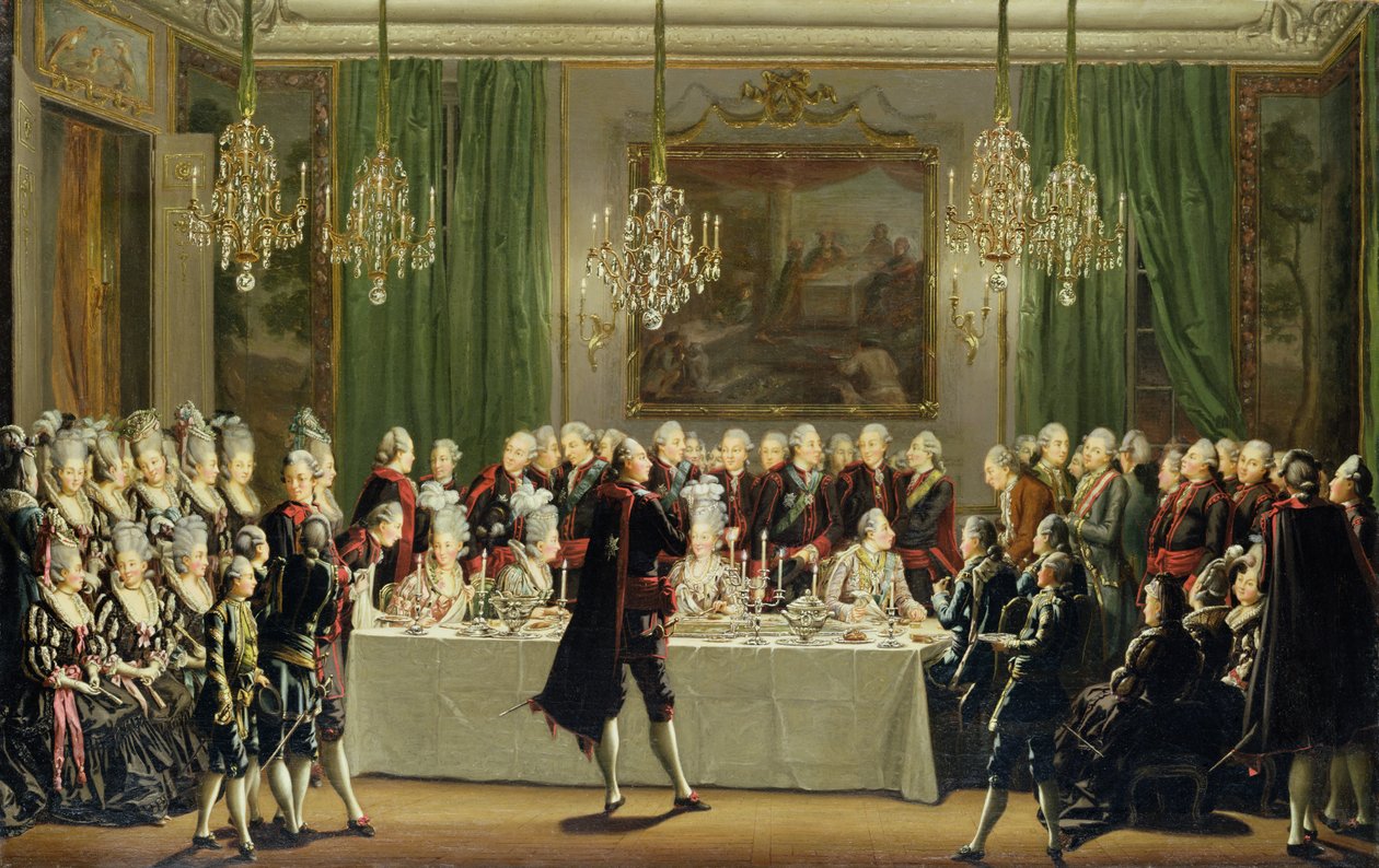 Palais de Stockholm, Réveillon du Nouvel An 1779 - Pehr Hilleström