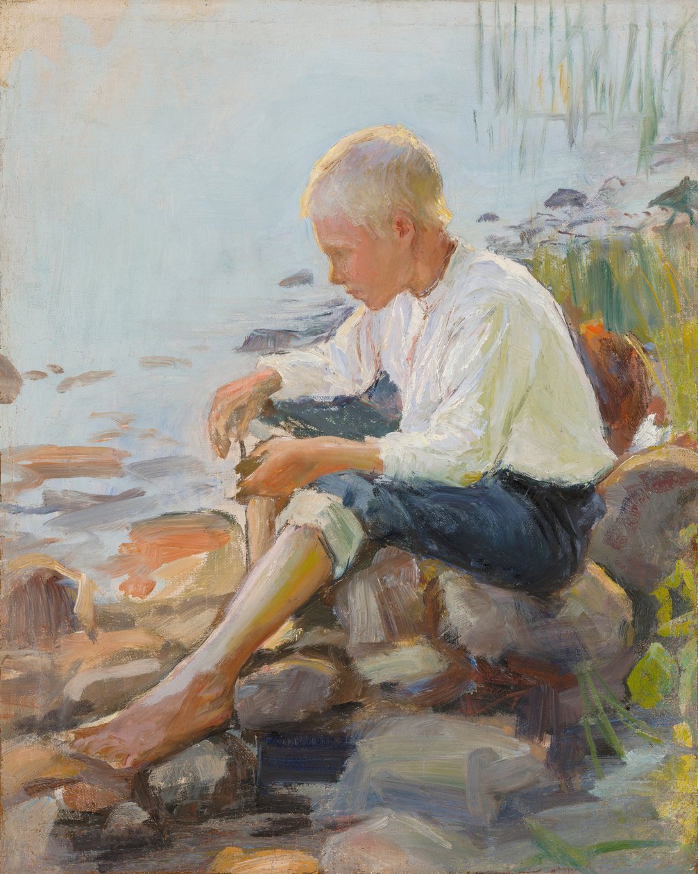 Garçon sur le rivage - Pekka Halonen
