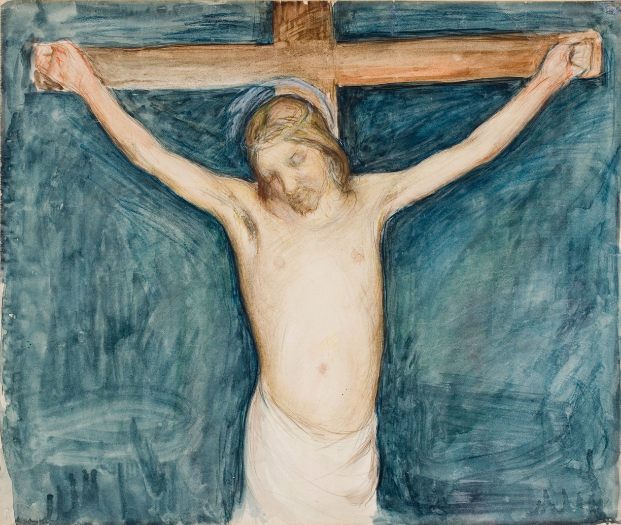 Crucifixion, esquisse pour le retable de l